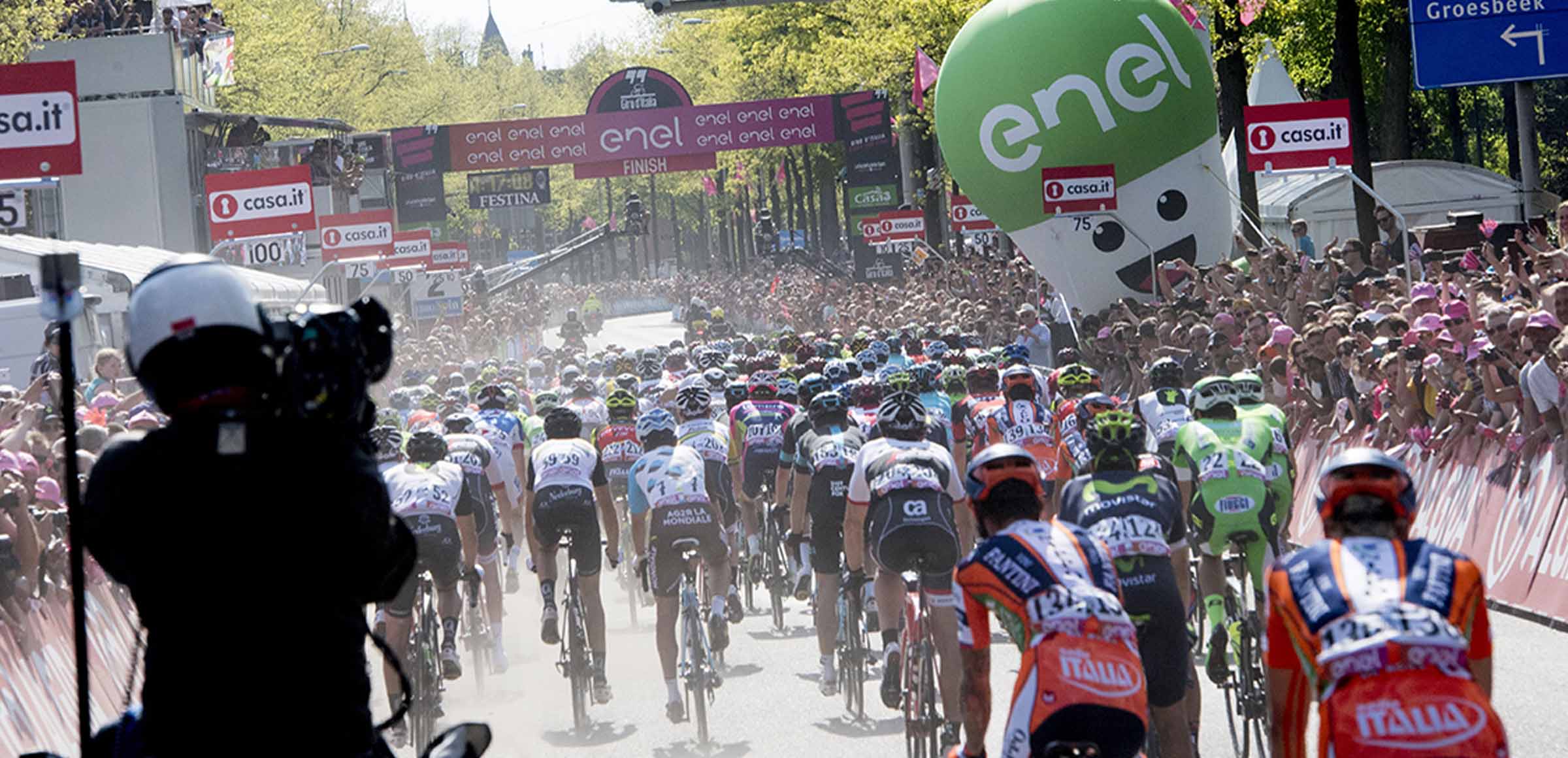 Enel at the Giro d'Italia number 100